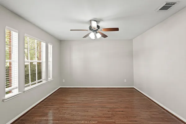 a window in an empty room