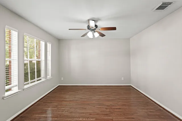 a window in an empty room