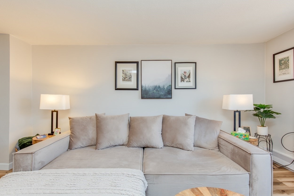 15 Staples Avenue, Unit 46 Everett, MA 02149 - Photo 12 of 35 a living room with furniture and a lamp