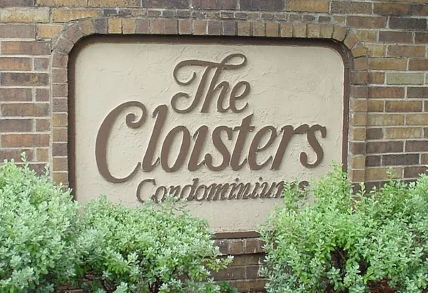 a wall with a sign on it