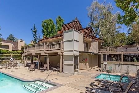 10120 United Place Cupertino, CA 95014 - Photo 23 of 30 a view of a building with sitting area