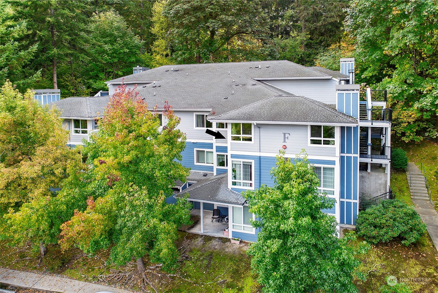 3918 243rd Place Southeast, Unit F303 Bothell, WA 98021 - Photo 3 of 23 an aerial view of a house