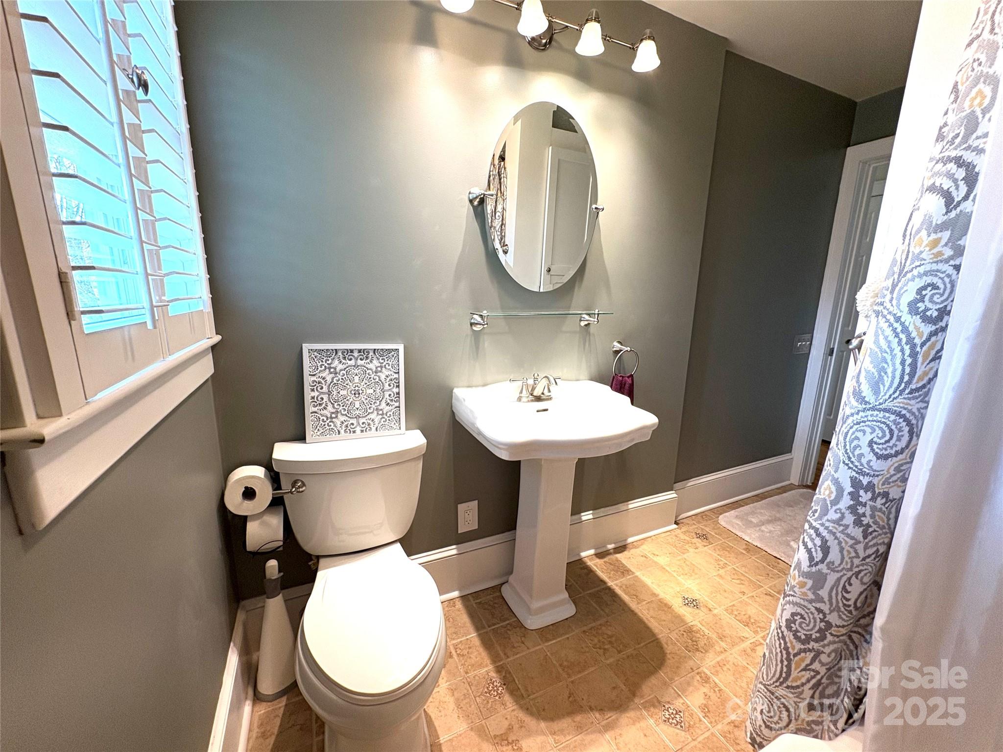 114 Broadway Tryon, NC 28782 - Photo 19 of 41 a bathroom with a toilet sink and mirror