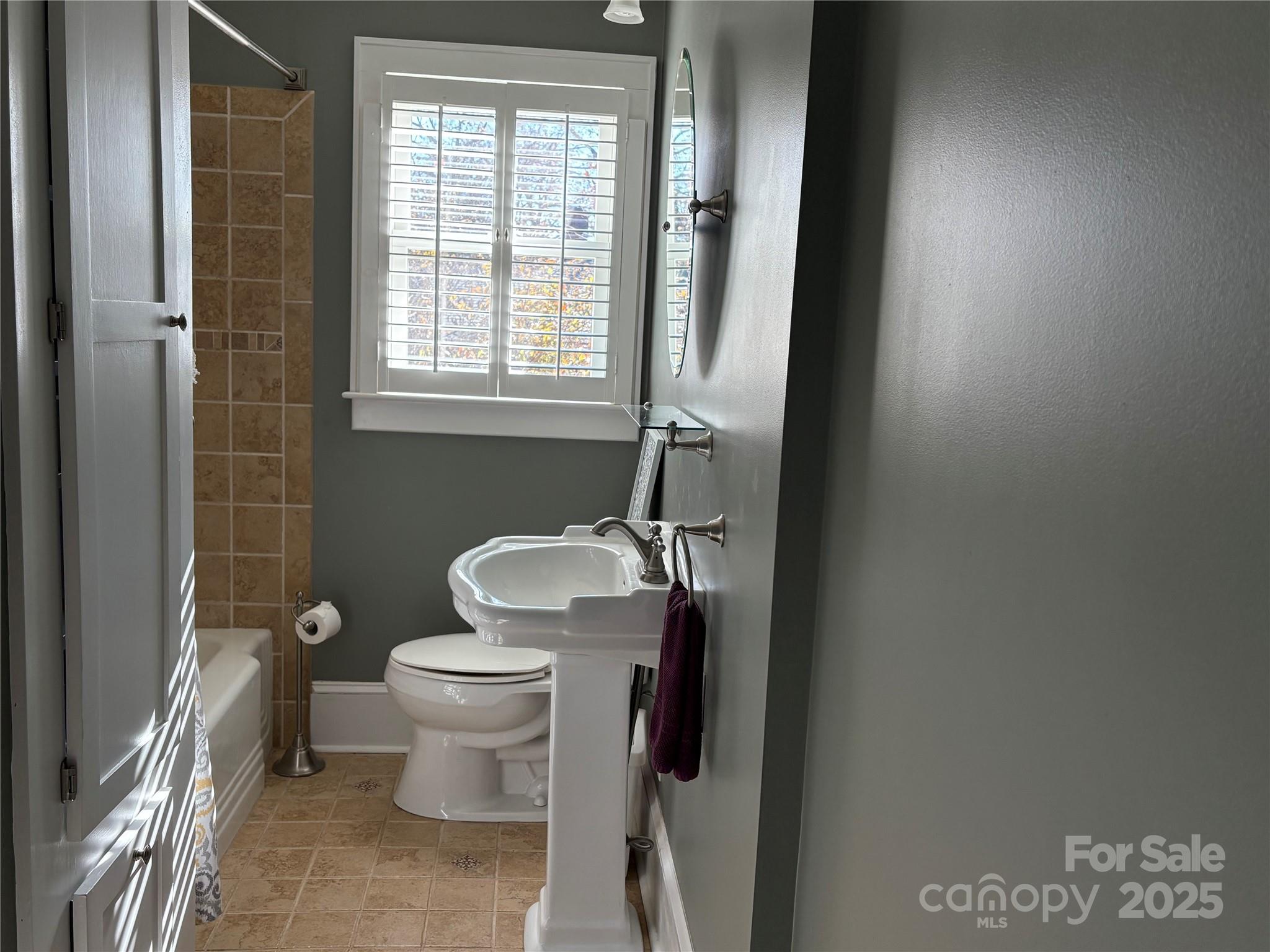 114 Broadway Tryon, NC 28782 - Photo 20 of 41 a white toilet sitting next to a bathroom sink