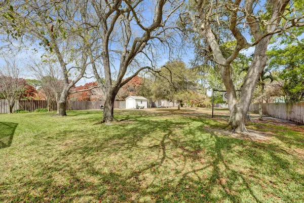 a backyard of a house