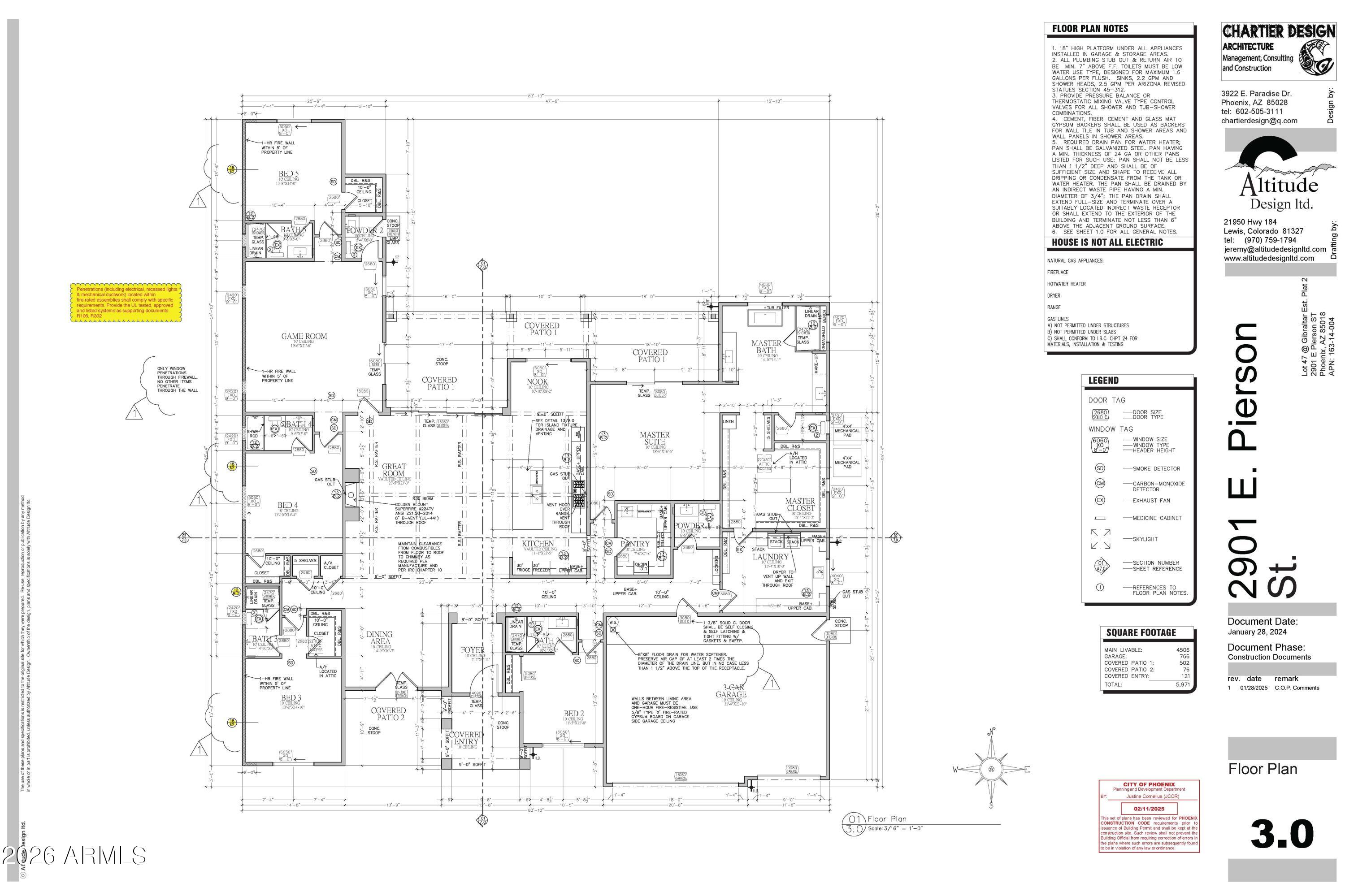 2901 East Pierson Street Phoenix, AZ 85016 - Photo 46 of 46 Pierson Floor Plan