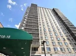 a front view of a building