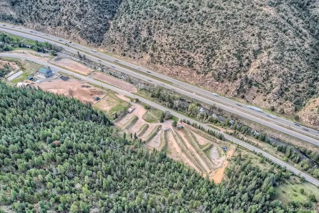 a aerial view of a multi story building