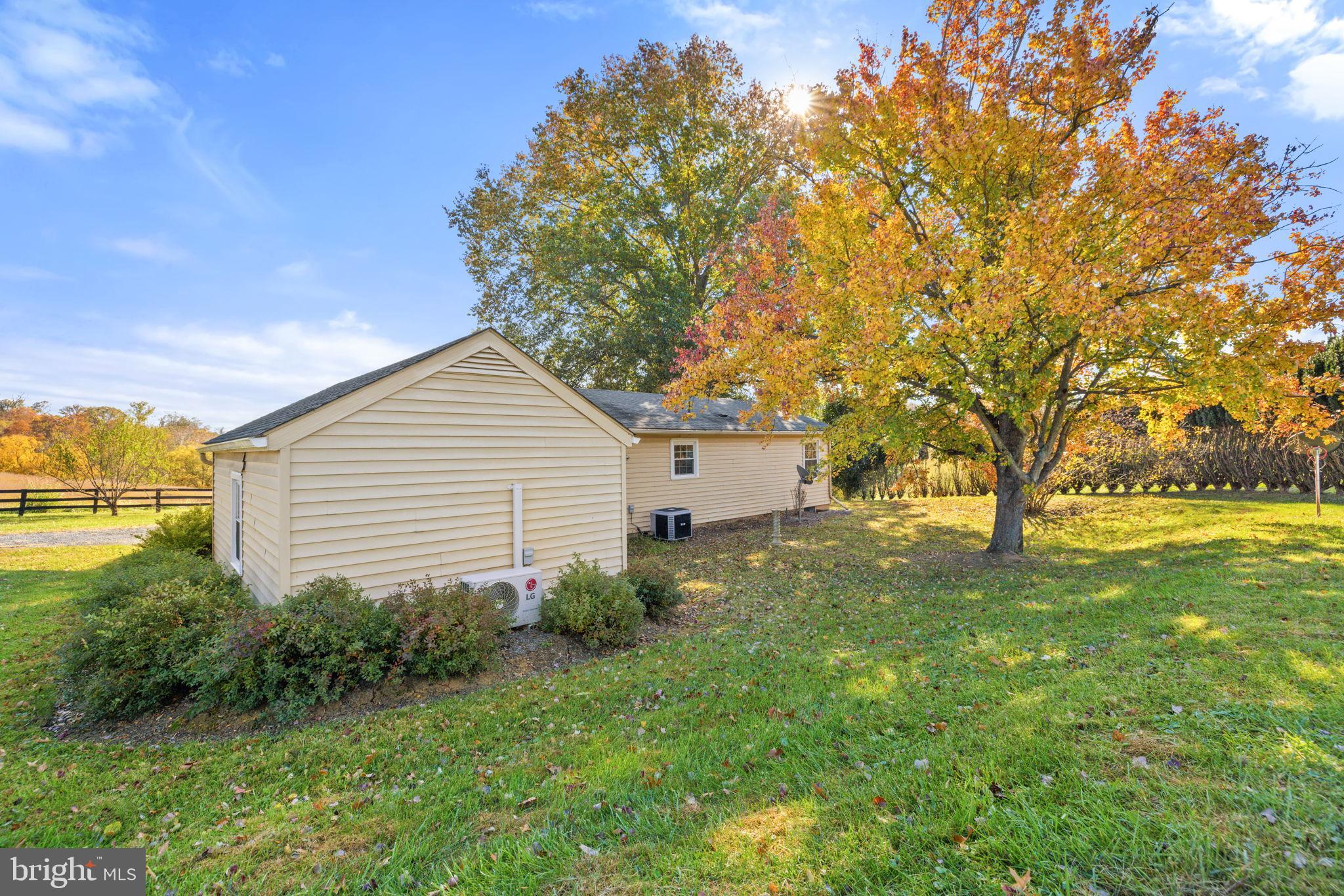 33018 Sunken Lane Upperville, VA 20184 - Photo 24 of 31 a backyard of a house with plants and large tree