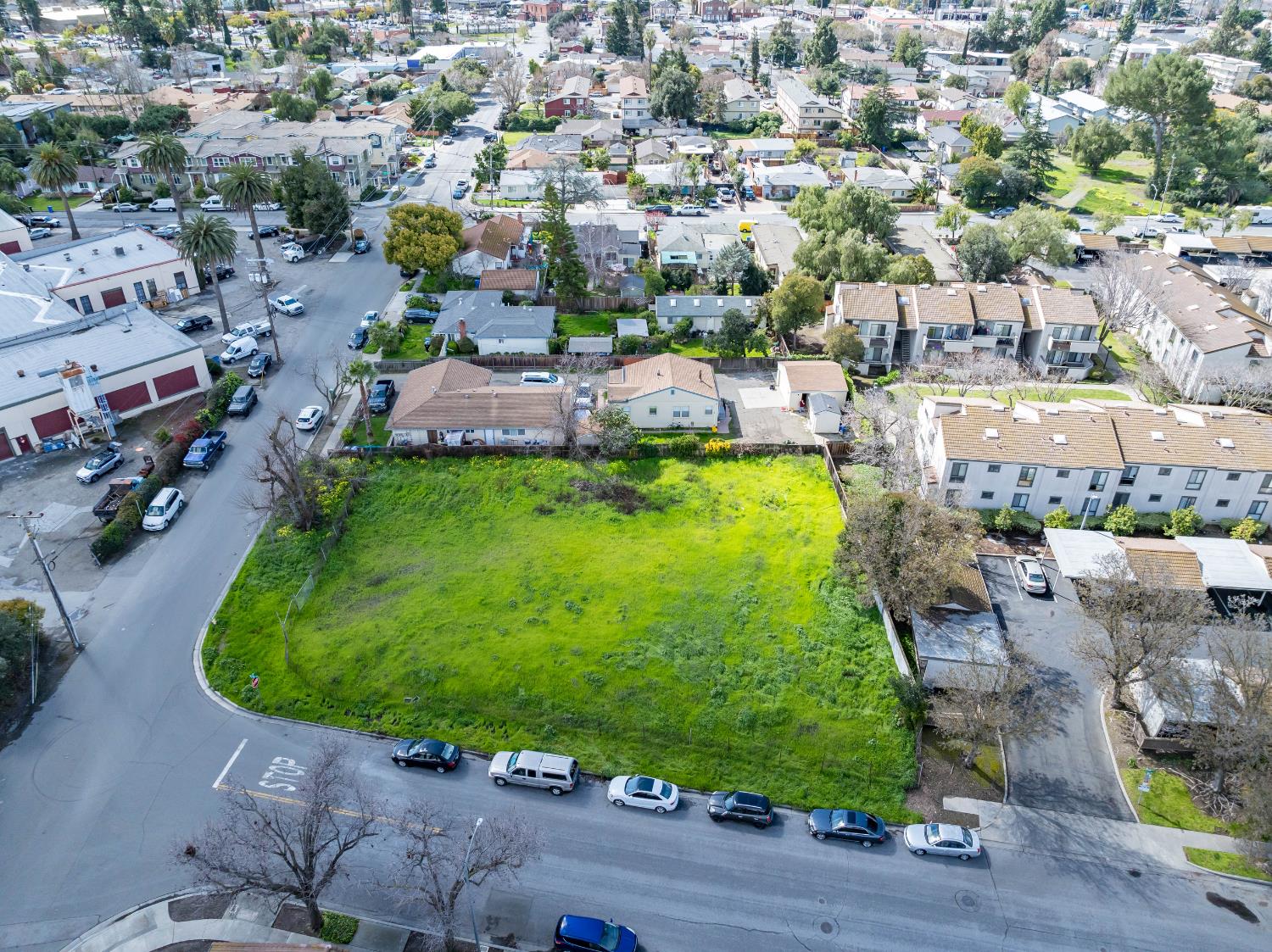 3323 Union Street Fremont, CA 94538 - Photo 13 of 41 an aerial view of a house with a garden and lake view