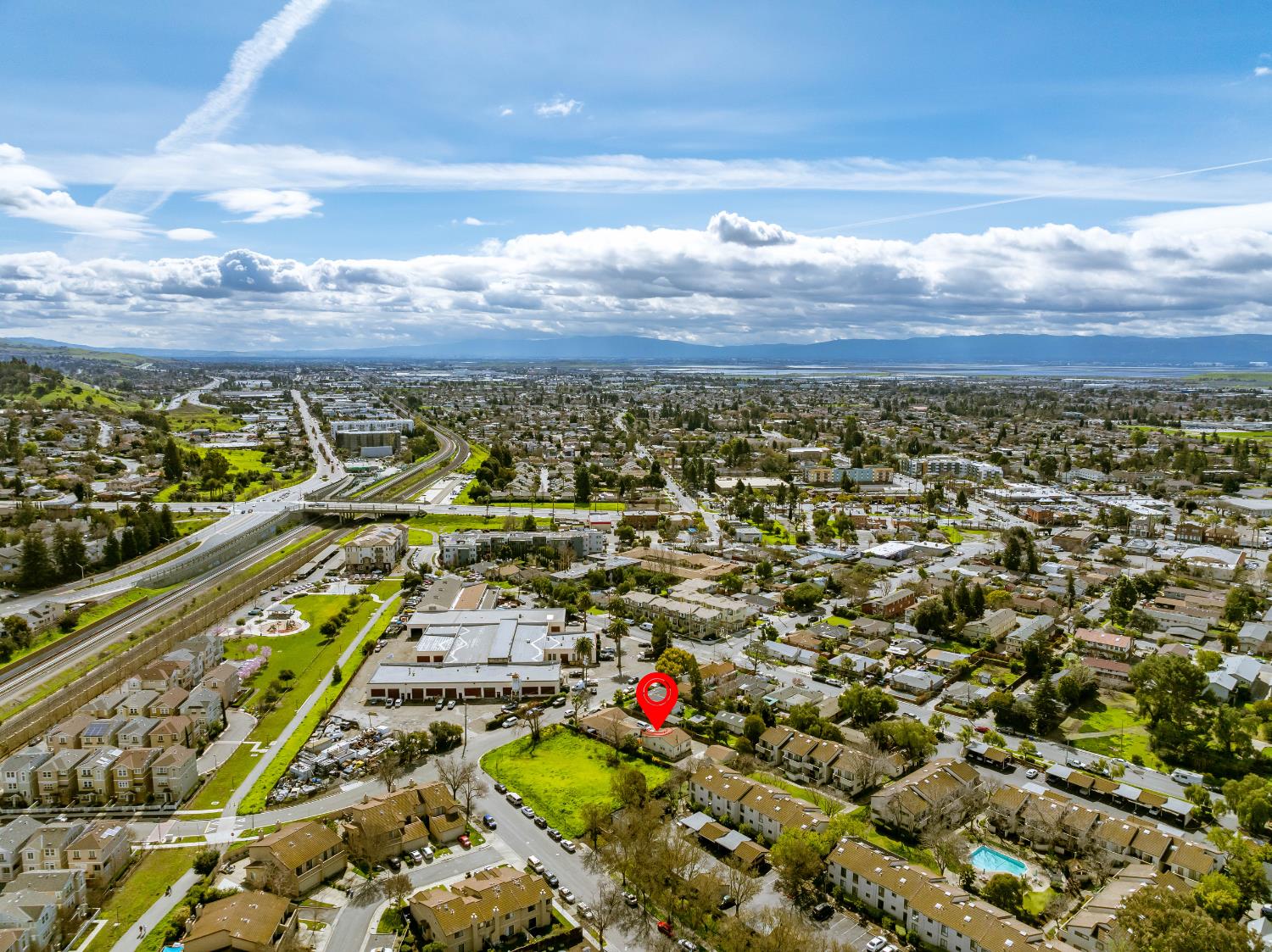3323 Union Street Fremont, CA 94538 - Photo 25 of 41 an aerial view of residential houses with outdoor space