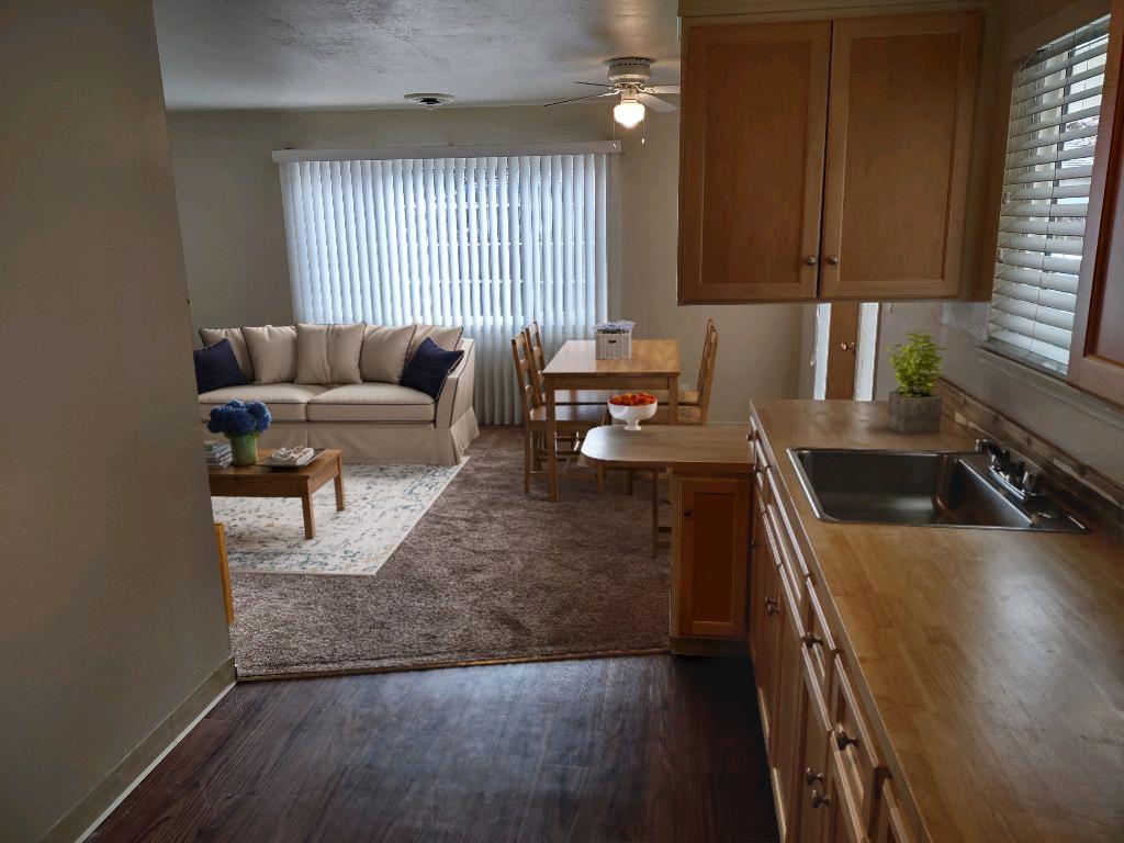 3323 Union Street Fremont, CA 94538 - Photo 32 of 41 a kitchen with a window a sink and a cabinets