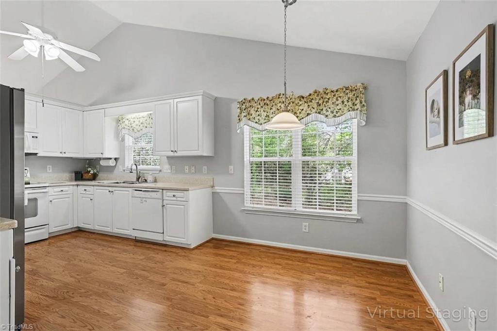 6310 Birch Pond Road Greensboro, NC 27410 - Photo 12 of 23 Kitchen with grey paint