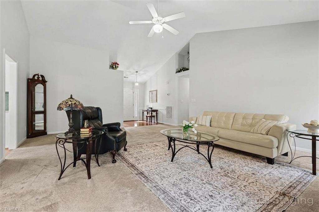 6310 Birch Pond Road Greensboro, NC 27410 - Photo 4 of 23 Great Room with grey paint