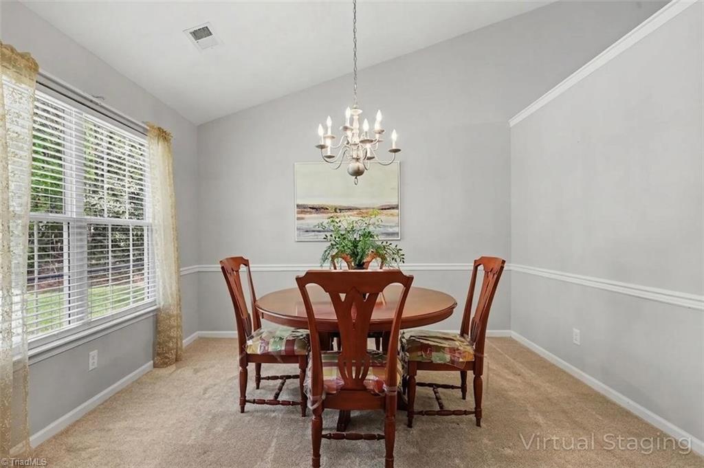 6310 Birch Pond Road Greensboro, NC 27410 - Photo 8 of 23 Dining Room with grey paint