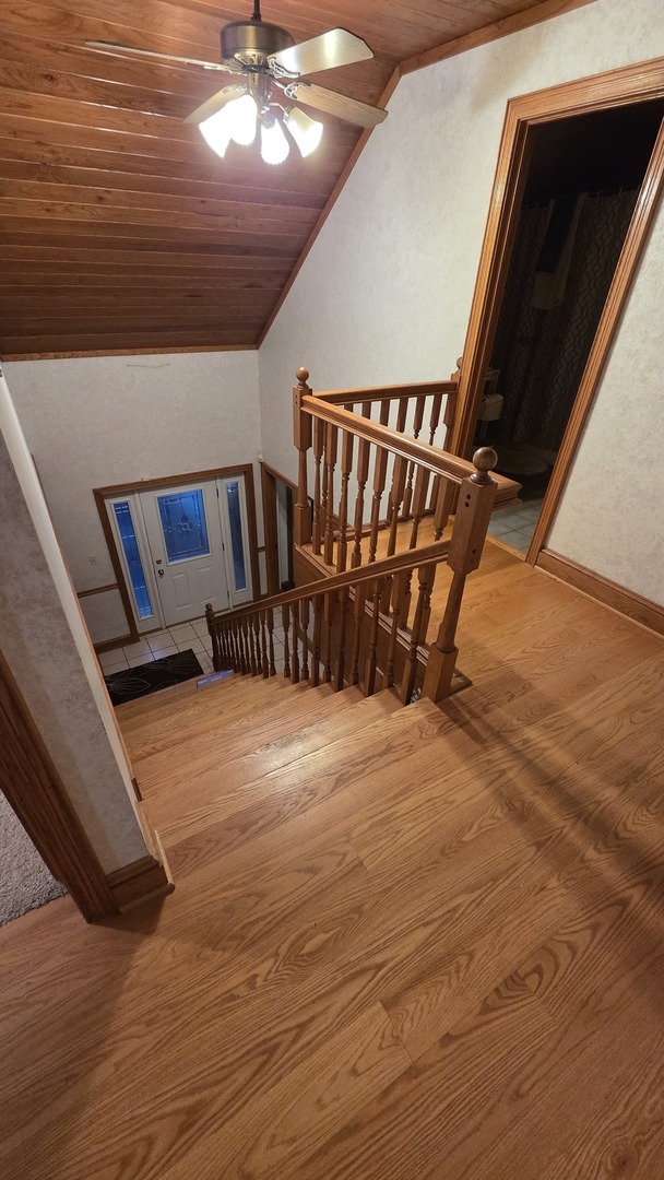 2502 Van Drunen Lane Crete, IL 60417 - Photo 30 of 58 a view of wooden staircase