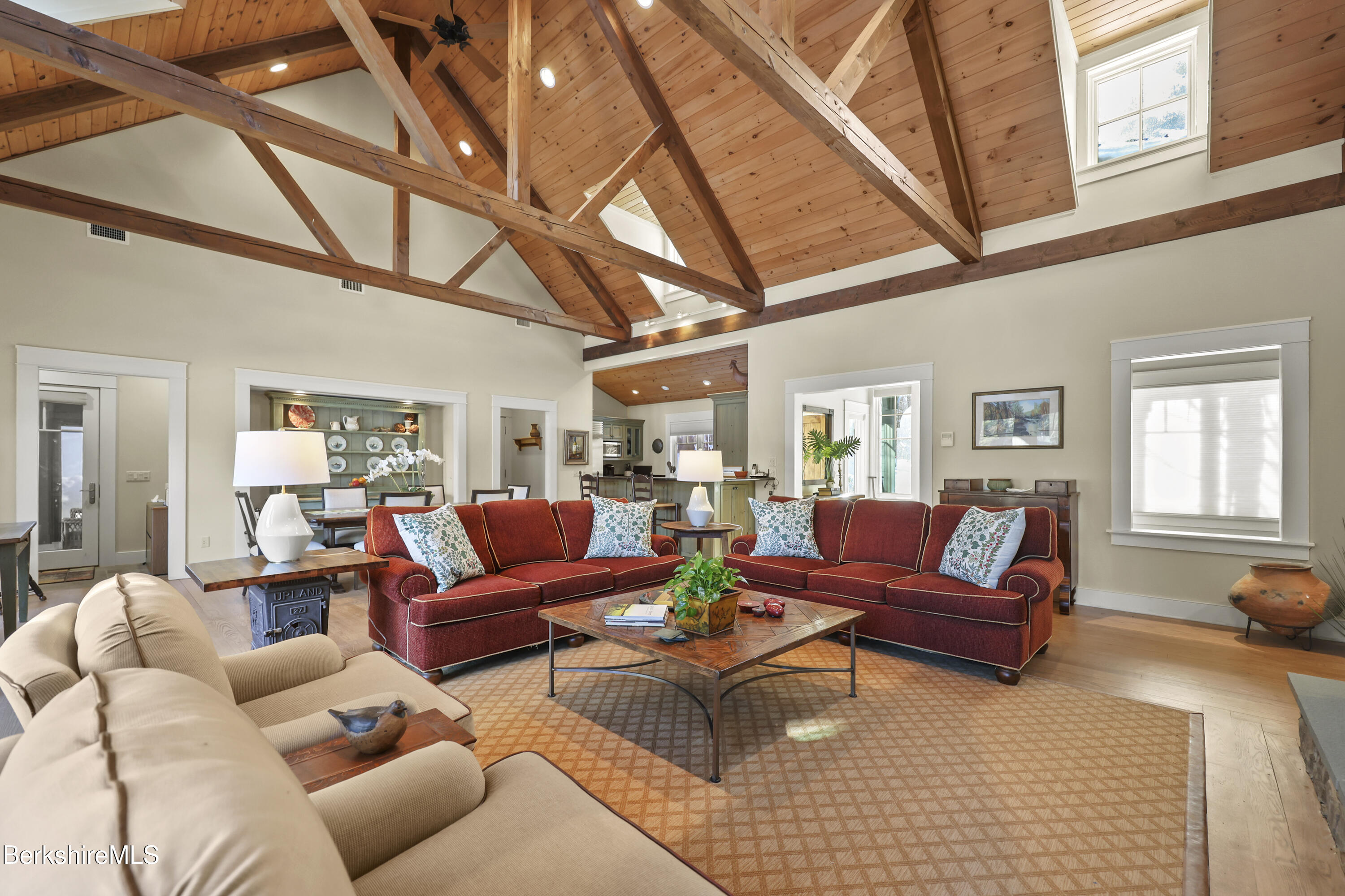201 Stratford Road New Marlborough, MA 01259 - Photo 11 of 77 a living room with furniture and a ceiling fan