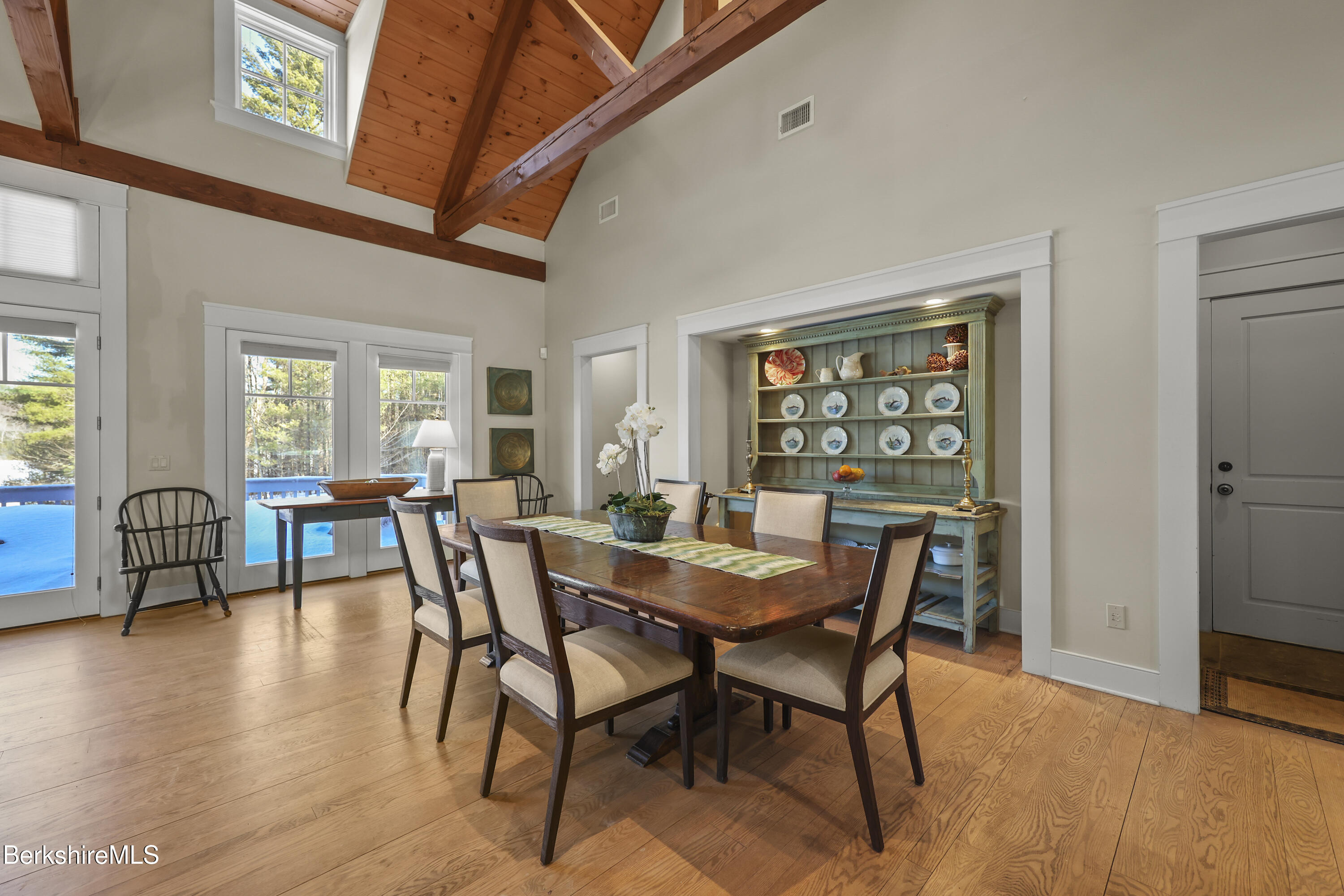 201 Stratford Road New Marlborough, MA 01259 - Photo 14 of 77 a dining room with furniture window wooden floor