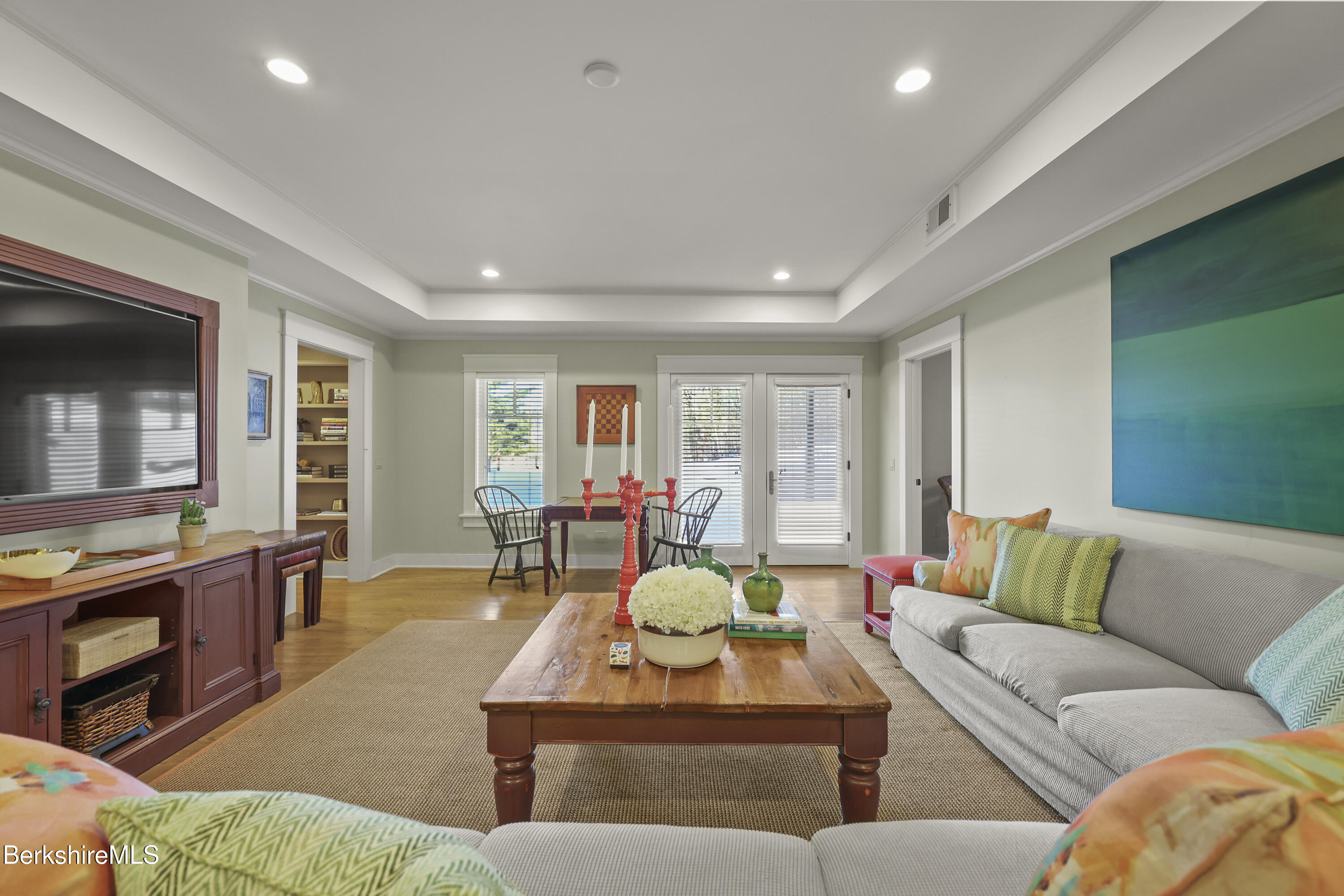 201 Stratford Road New Marlborough, MA 01259 - Photo 41 of 77 a living room with furniture and a wooden floor