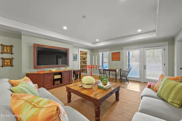 a view of a road with a mountain in the background