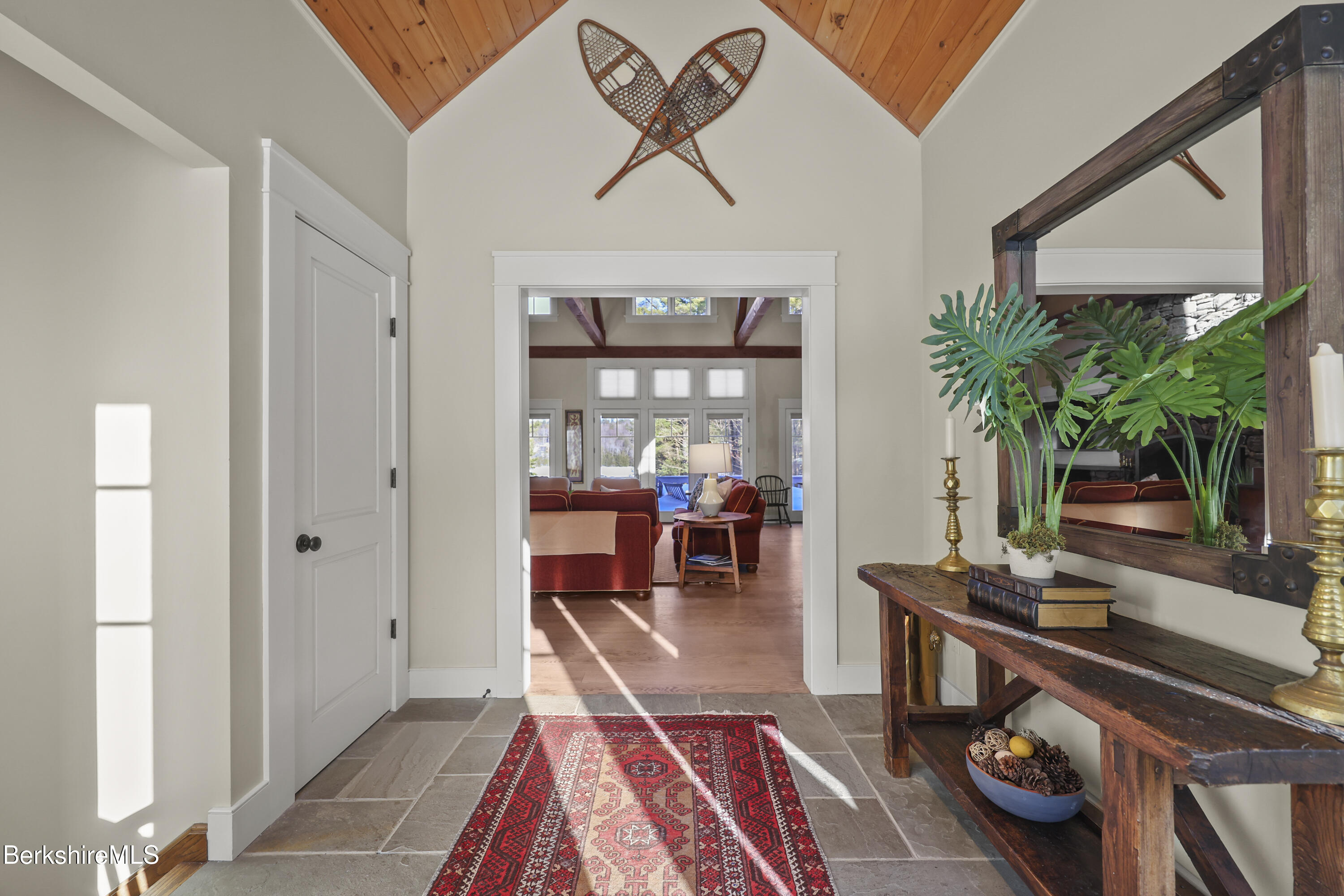 201 Stratford Road New Marlborough, MA 01259 - Photo 6 of 77 a living room with furniture and a potted plant
