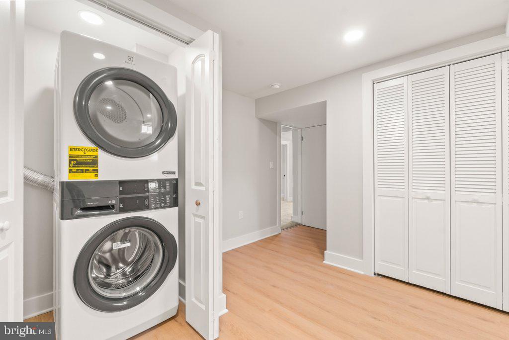 3500 Edwards Street Lanham, MD 20706 - Photo 37 of 40 a view of a storage & utility room with washer and dryer