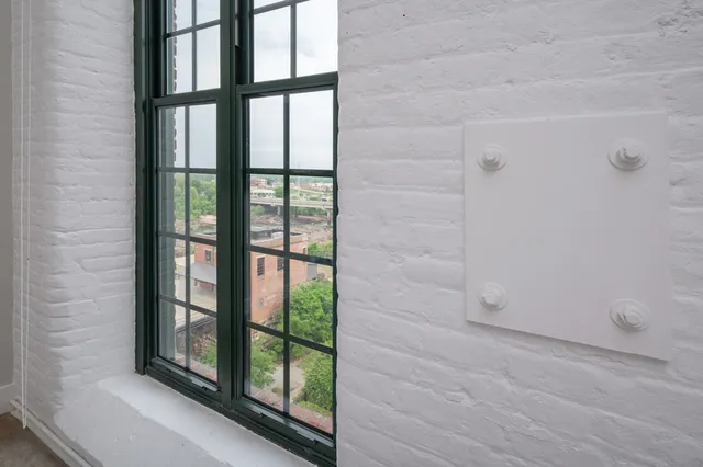 a view of entryway and workspace