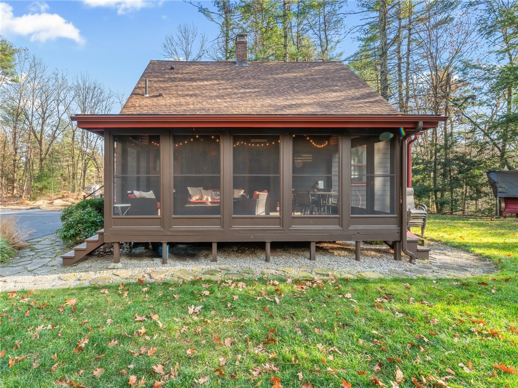 536 Douglas Hook Road Glocester, RI 02814 - Photo 32 of 42 Exterior view of enclosed porch