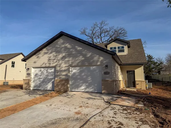 a backyard of a house