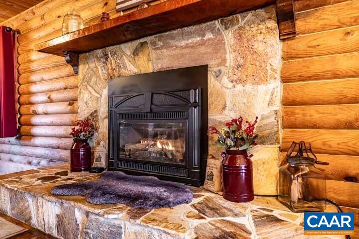 5880 Mechunk Ridge Lane Keswick, VA 22947 - Photo 16 of 38 a fireplace with wooden frame