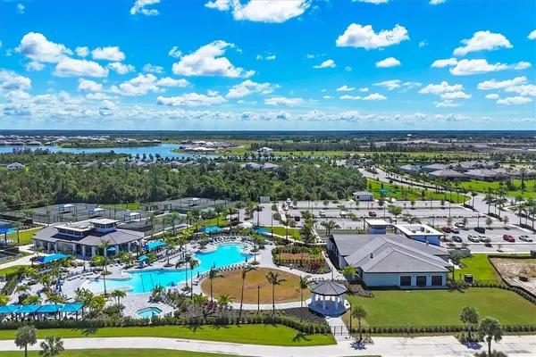 a view of a lake with a room