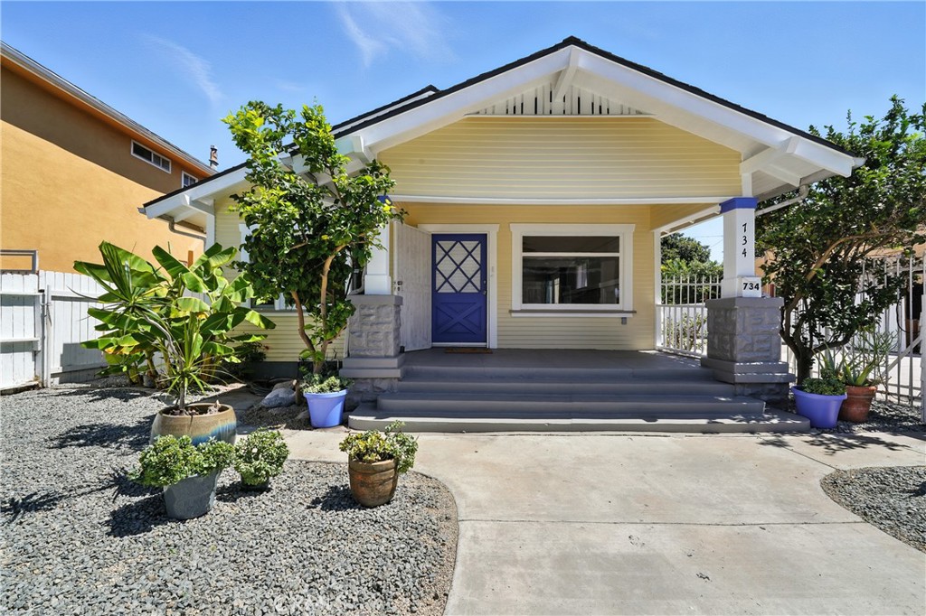 a front view of a house