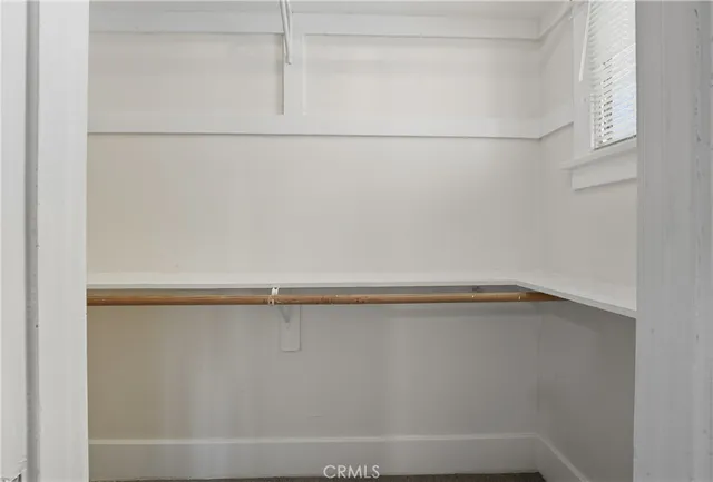 a close up view of racks on the wall