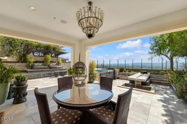 a view of a city from a balcony