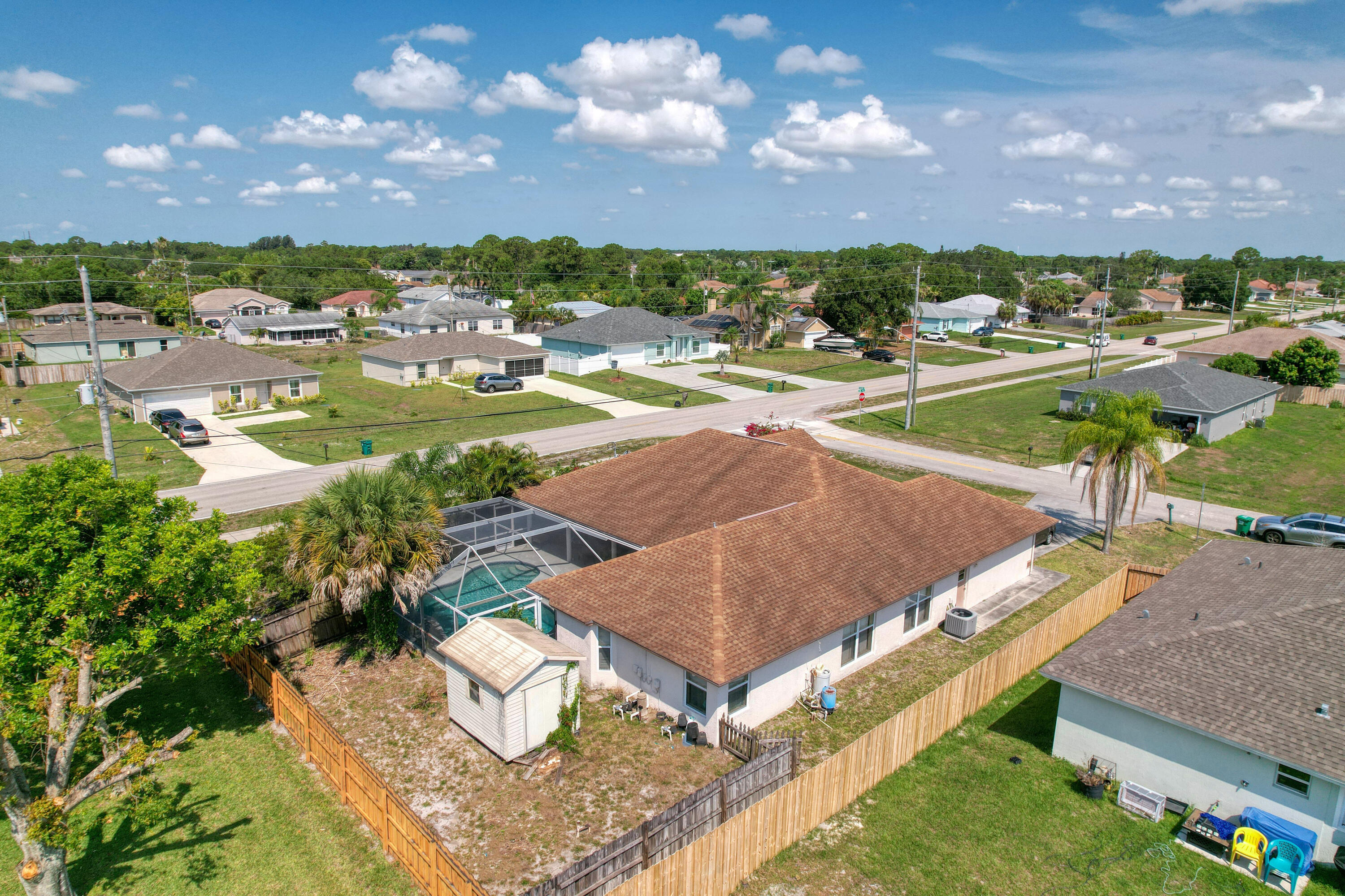 786 Southwest Bond Road Port St. Lucie, FL 34953 - Photo 11 of 33 an aerial view of a house