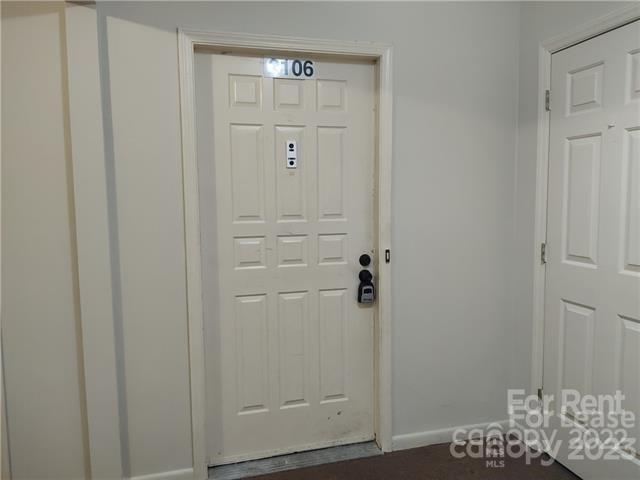 a view of a closet area
