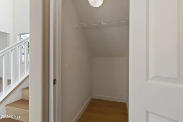 a view of hallway with sink