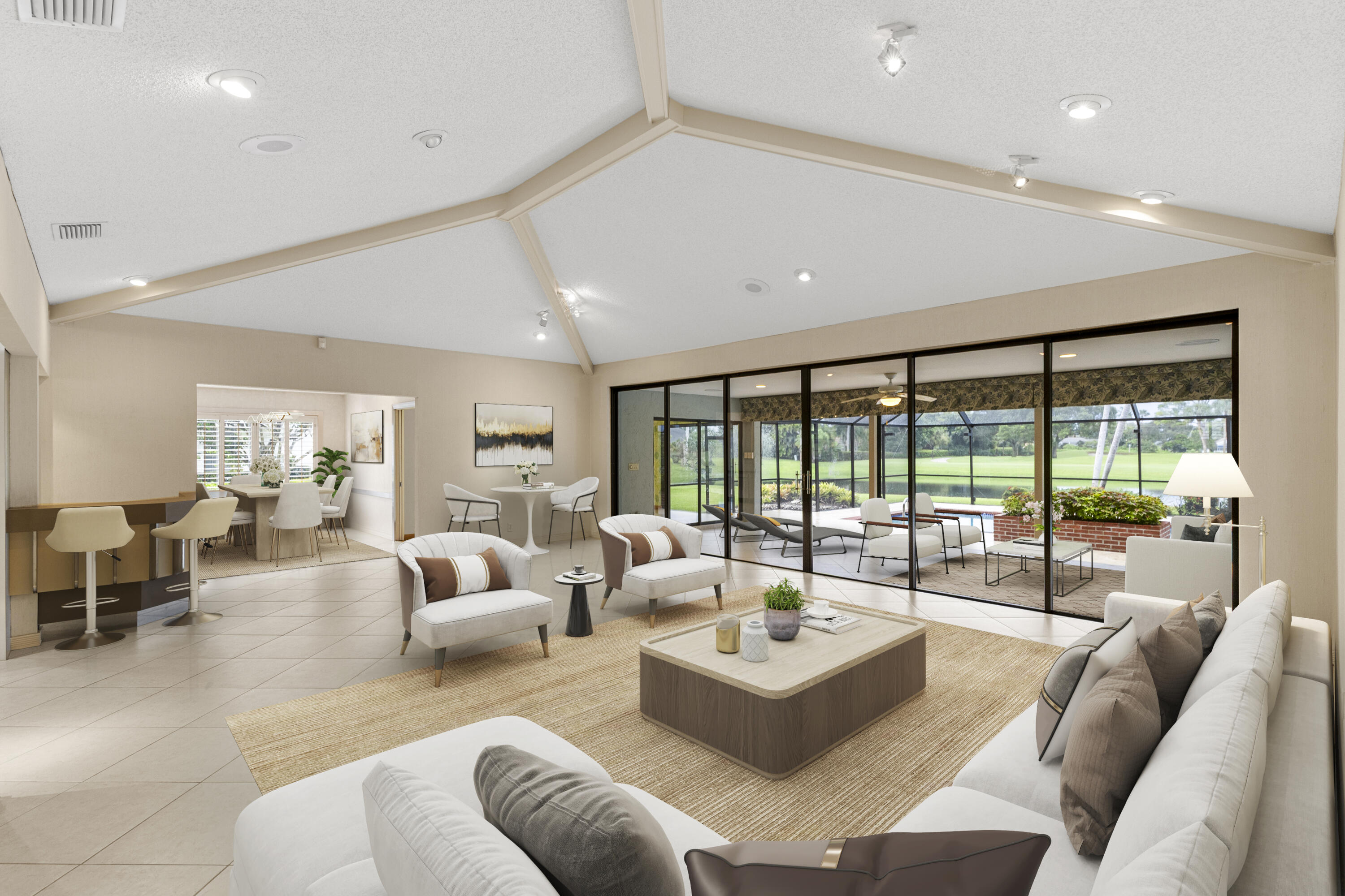 Undisclosed Address Delray Beach, FL 33445 - Photo 8 of 44 a living room with furniture and a large window