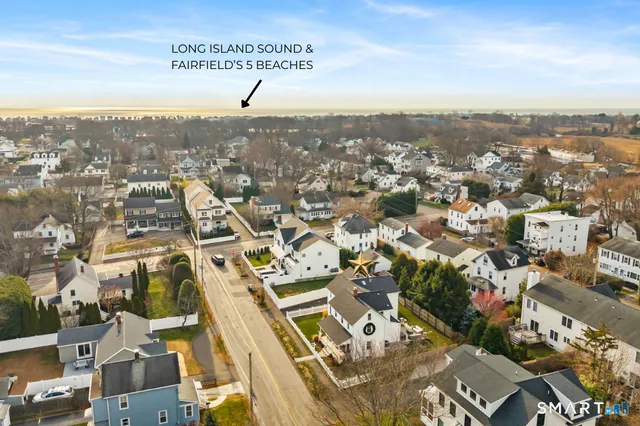 an aerial view of a city