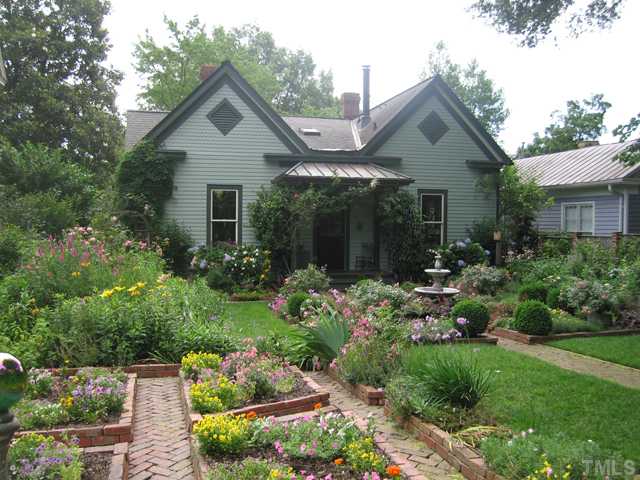 115 North Bloodworth Street Raleigh, NC 27601 - Photo 2 of 25 Now featured in many national magazines, the exquisite gardens were once a parking lot from which the Brights removed a 7 inch layer of gravel.