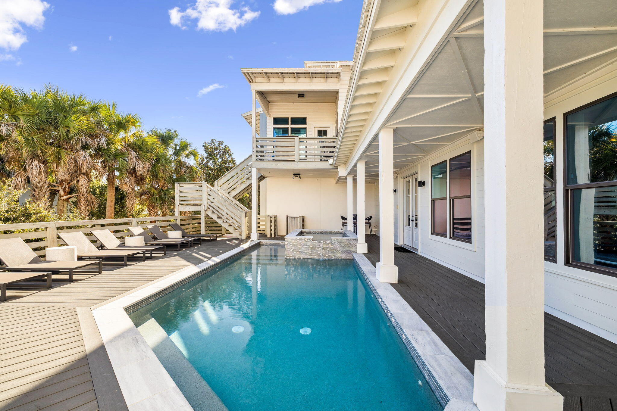 425 Beachfront Trail Santa Rosa Beach, FL 32459 - Photo 27 of 117 a view of a house with pool and sitting area