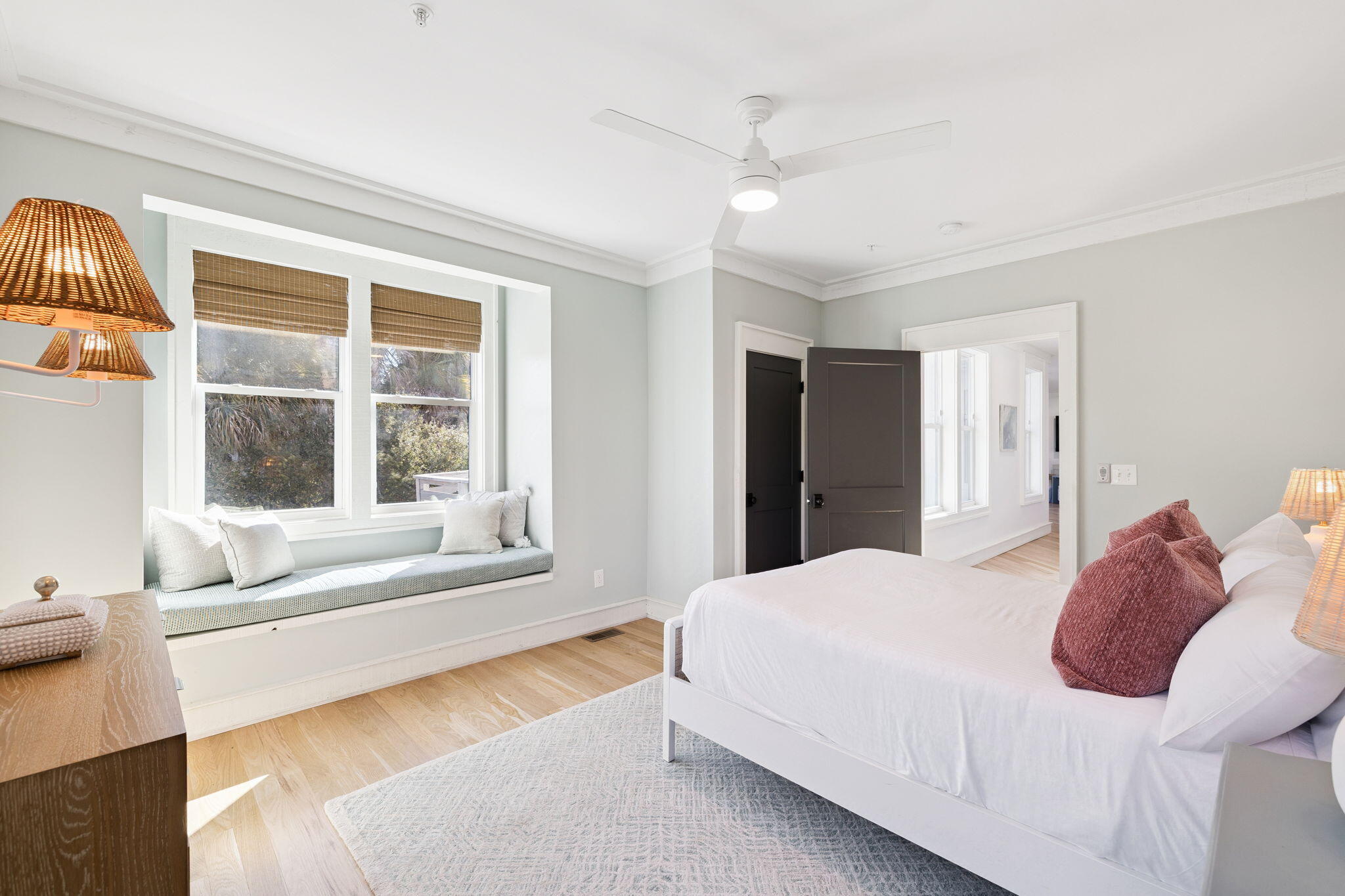 425 Beachfront Trail Santa Rosa Beach, FL 32459 - Photo 38 of 117 a bedroom with a large bed and a window with outer view