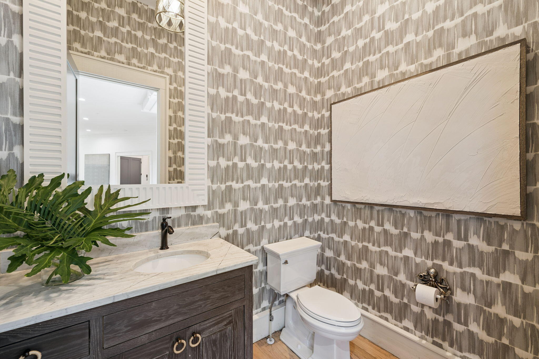 425 Beachfront Trail Santa Rosa Beach, FL 32459 - Photo 42 of 117 a bathroom with a granite countertop sink and a toilet