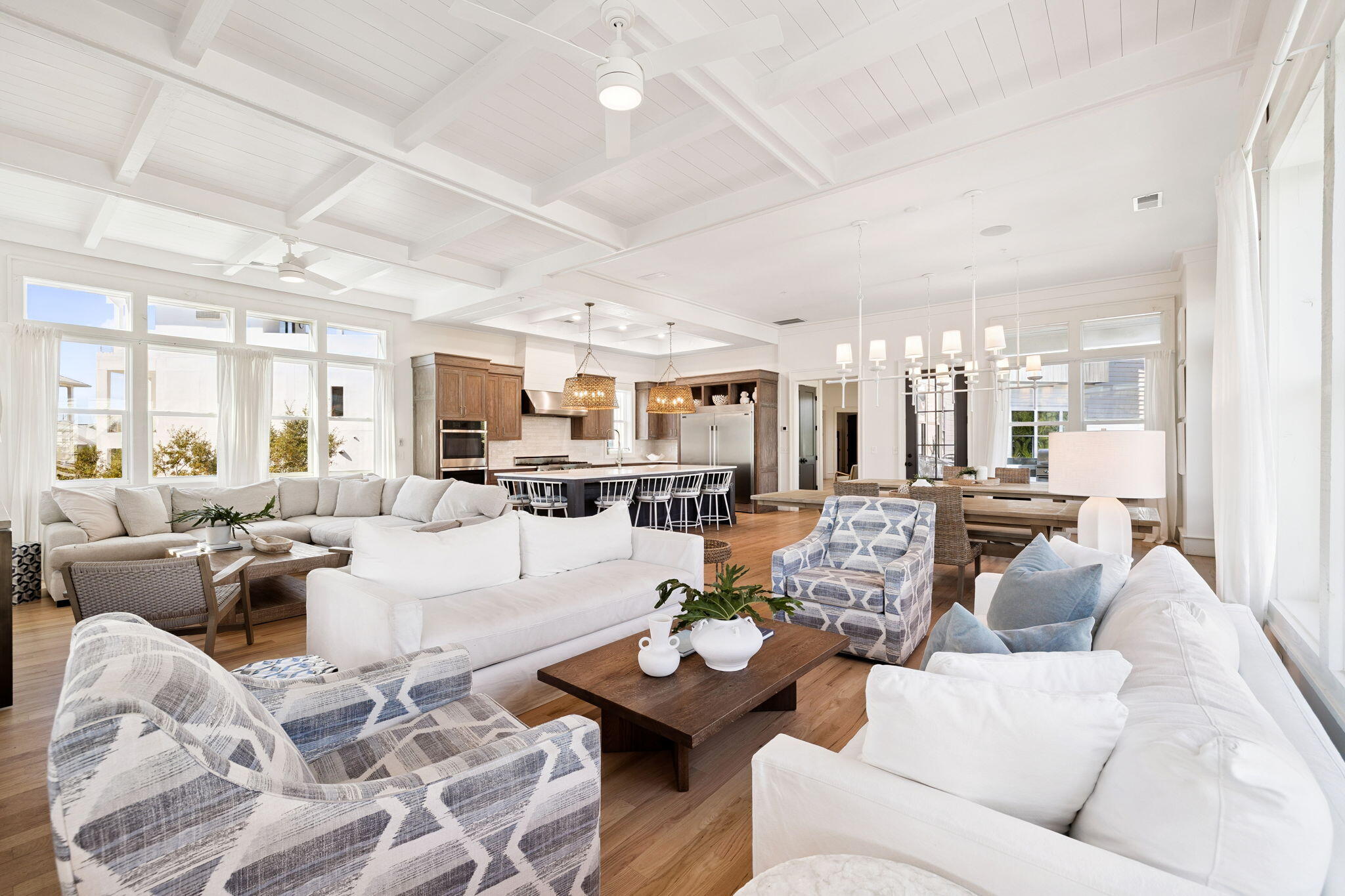 425 Beachfront Trail Santa Rosa Beach, FL 32459 - Photo 56 of 117 a living room with furniture and view of kitchen
