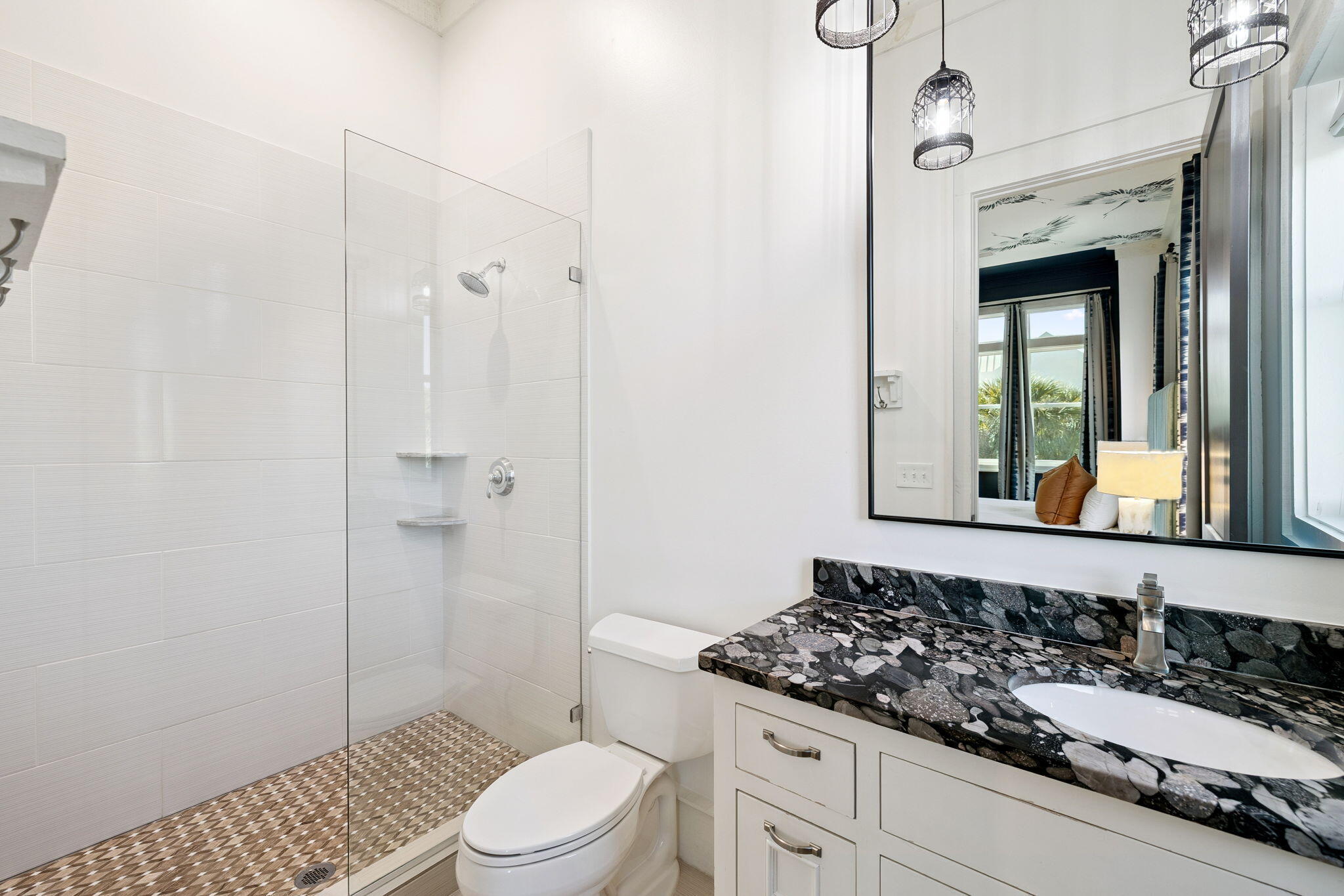 425 Beachfront Trail Santa Rosa Beach, FL 32459 - Photo 75 of 117 a bathroom with a sink a toilet and shower