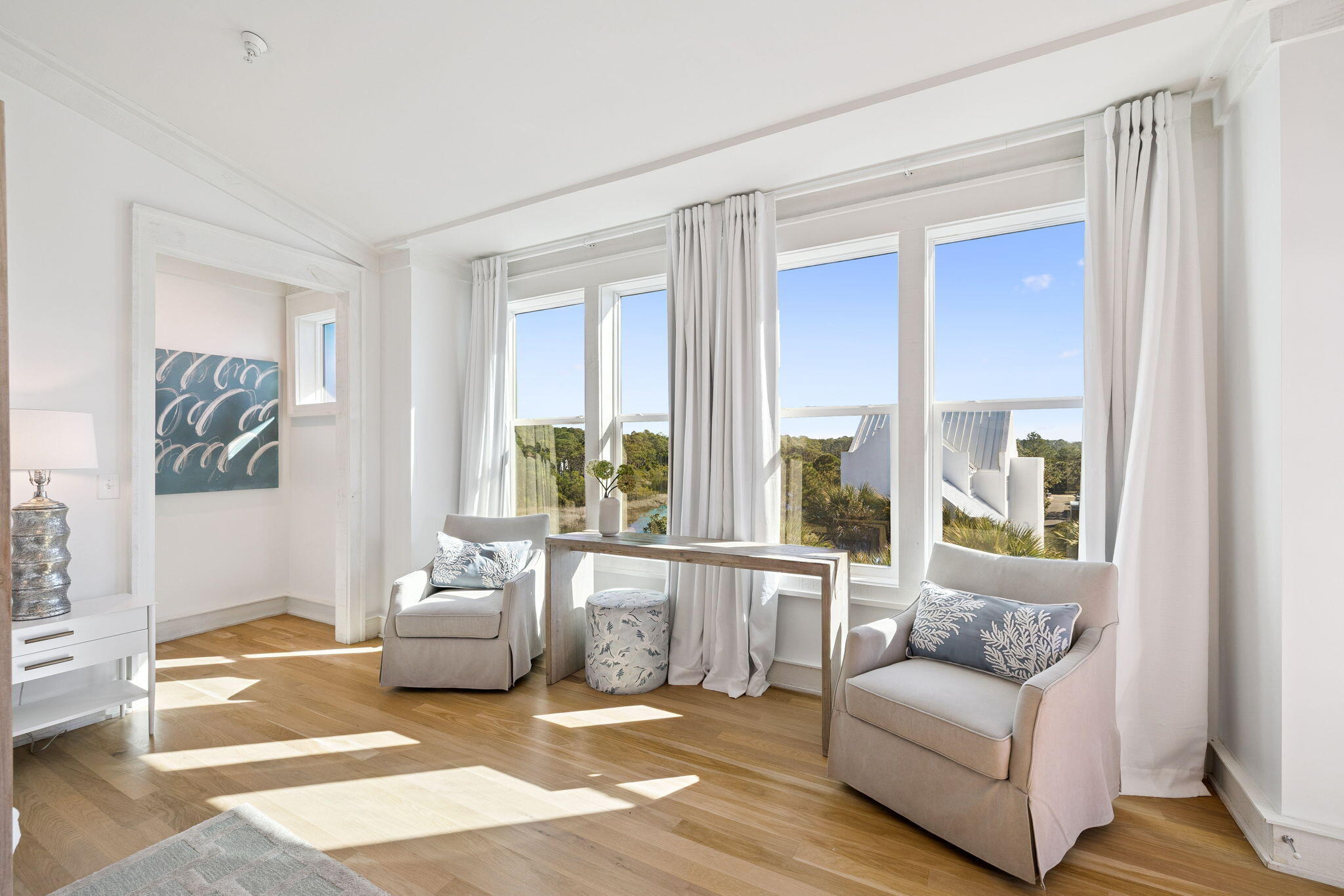 425 Beachfront Trail Santa Rosa Beach, FL 32459 - Photo 78 of 117 a living room with furniture and a large window