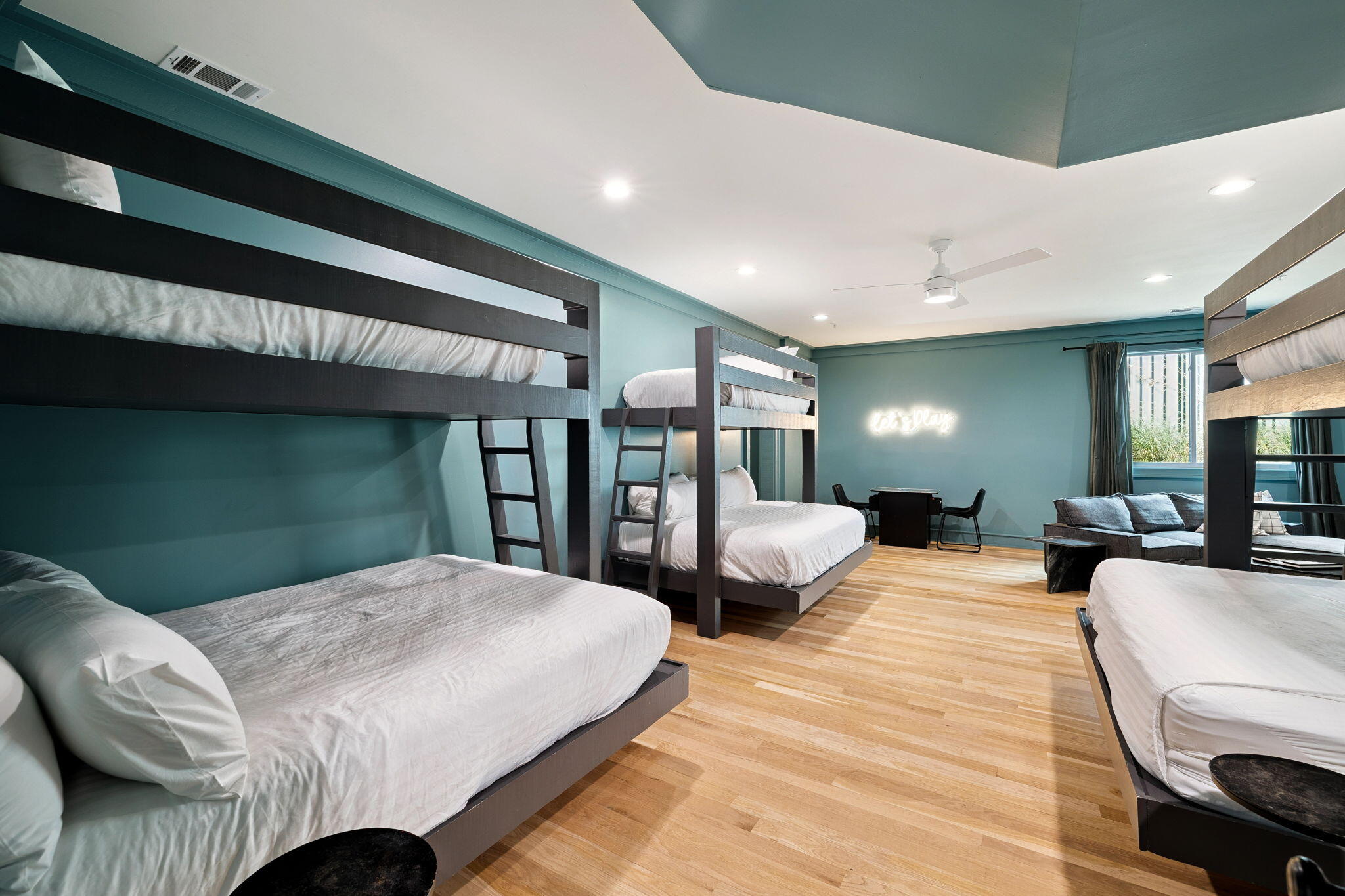 425 Beachfront Trail Santa Rosa Beach, FL 32459 - Photo 90 of 117 a bedroom with a large bed and a large window