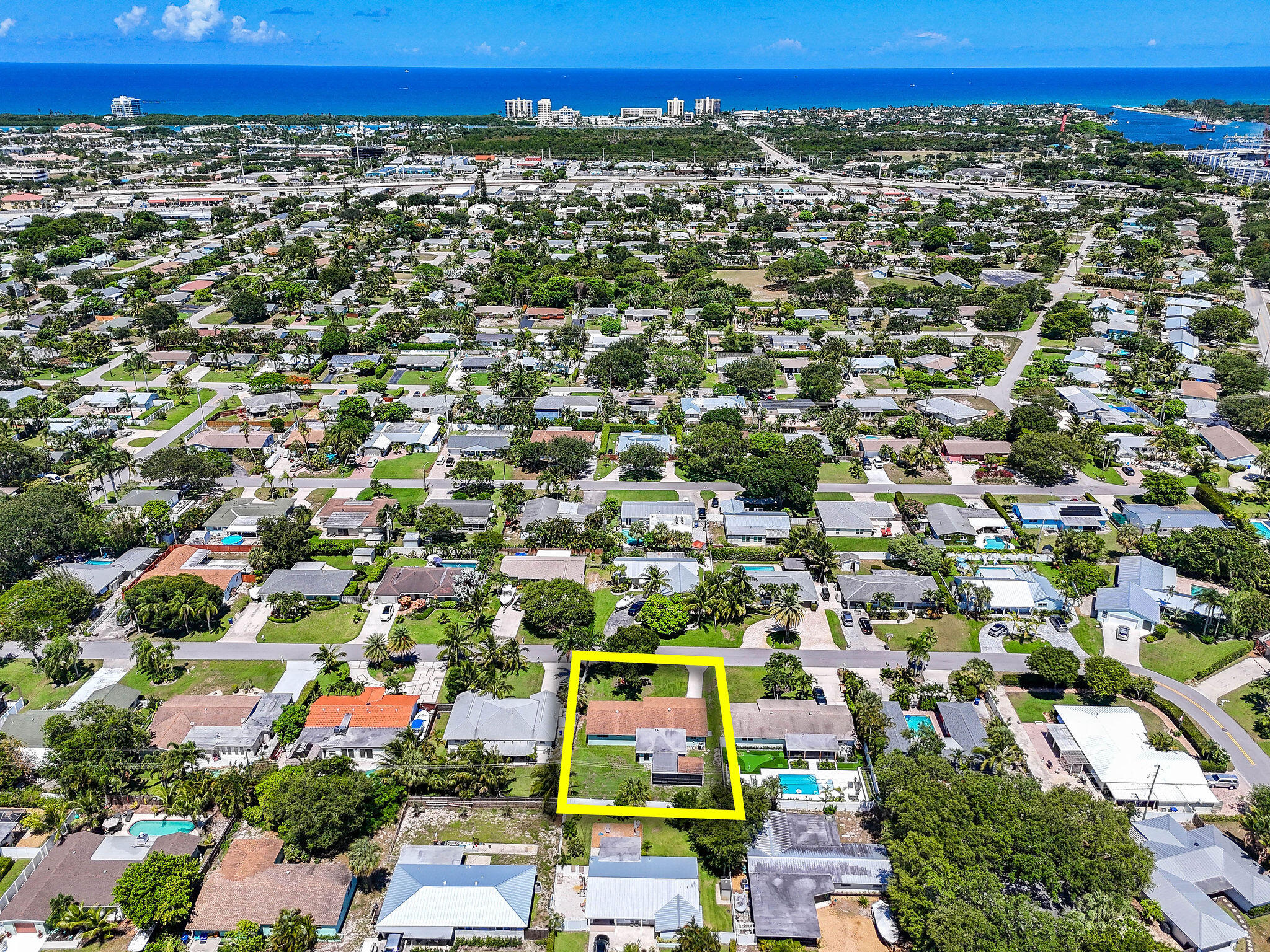 1522 Lance Road Jupiter, FL 33469 - Photo 48 of 50 an aerial view of a residential building
