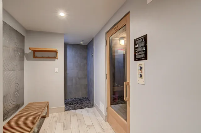 a view of a chairs and tables in the patio