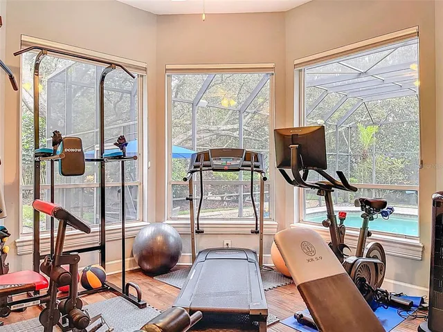 front view of a house with a garden